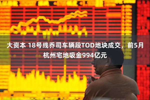 大资本 18号线乔司车辆段TOD地块成交，前5月杭州宅地吸金994亿元